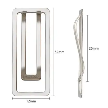 Clip per raccoglitori quadrati ispessiti da 10 pezzi - Clip per carta in metallo - Forniture per ufficio per documenti, appunti e segnalibri