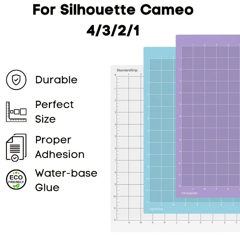 Adhesive Sticky Cutting Mat for Silhouette Cameo 4/3/2/1 12x12inch Vinyl Cutting Mat