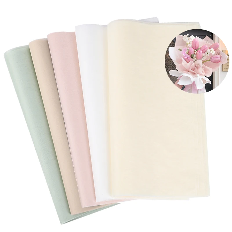 40Pcs Korean Flower Wrapping Lining Paper Gift Packaging Material Wedding Birthday Party Decoration Floral Bouquet Wrap Supplies