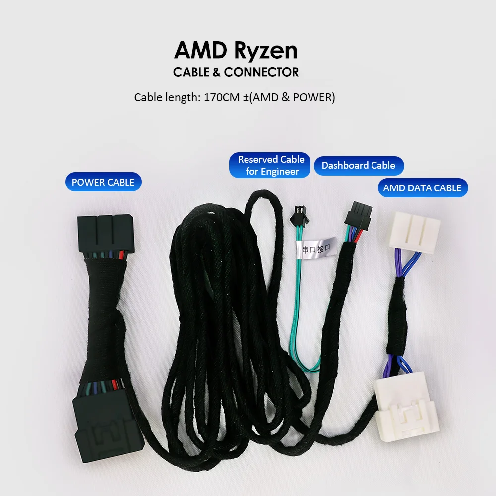 AMD / Intel Cable Harness only for Vjoycar YS1 YS1-Pro HUD Display for Tesla Model 3 Model Y Accessories