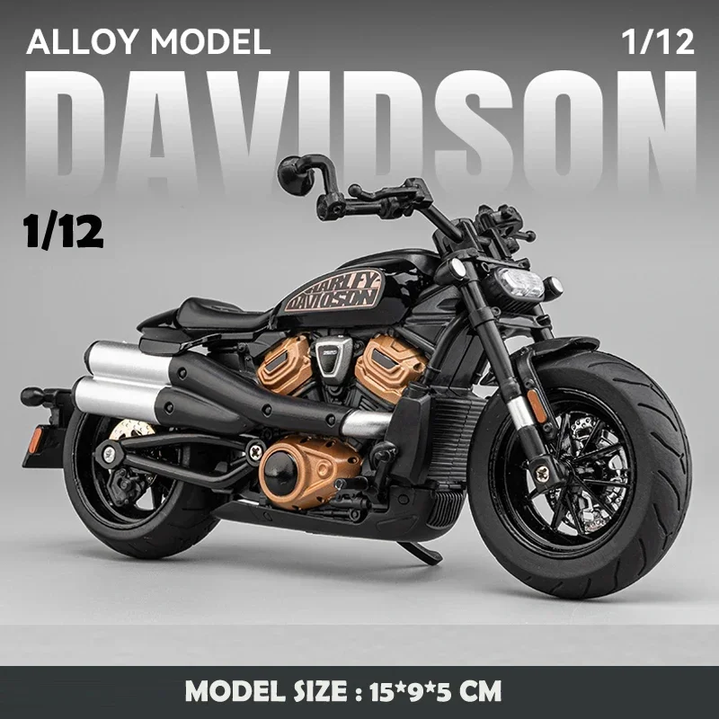 1/12 Harley Davidson Sportster S Motorbike Alloy Model Diecast