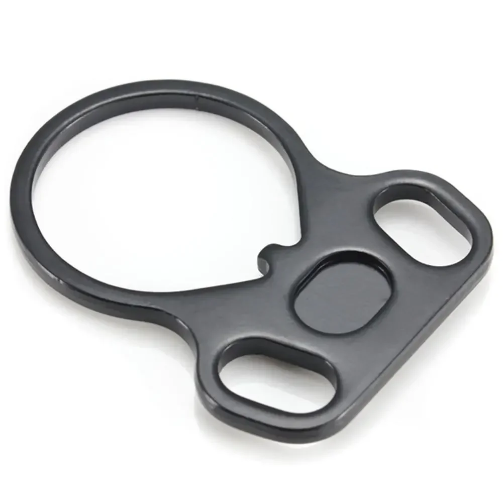 Description Picture 6 of itemTactical Rifle End Plate Sling Adapter Dual Loop Ambidextrous One Single Point Sling Mount For AR-15 M4 Hunting Gun Accessories