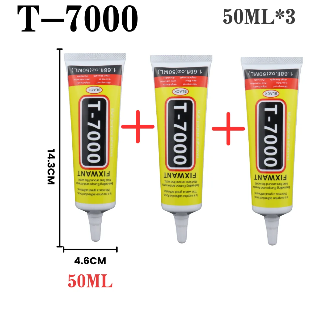 Premium Black T-7000 Strong Adhesive Glue for Electronics Repair (Available in 15ml/50ml/110ml)