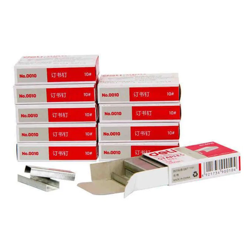1 Pack / 1000 Pieces of Staples No. 10 Small Staples Office Durable and Strong Minimally Invasive Suture Easy To Carry stapler pin