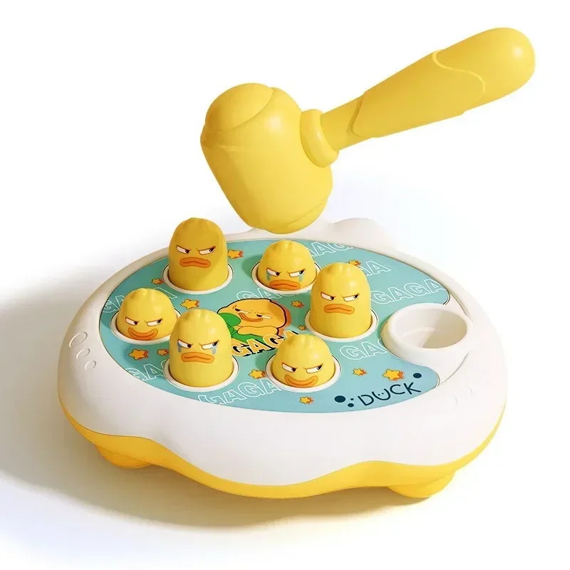 Duck/Frog/Pig Baby Toy Montessori Learning Game Educational Puzzle Gift for 12 24 Months Toddler Boy/Girl with Hammer 5