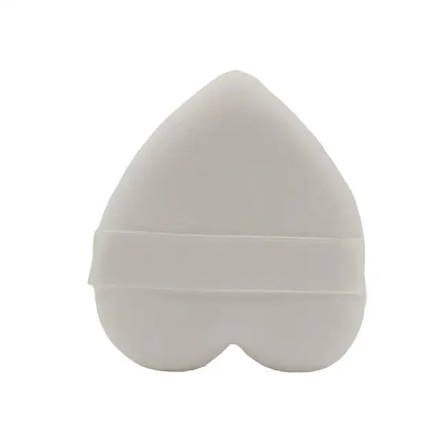 1pc Heart Shaped Powder Puff Cosmetics Soft Cotton Face Mini Face Make Up Sponge Flocking Make Up Puff Tools Washable 8