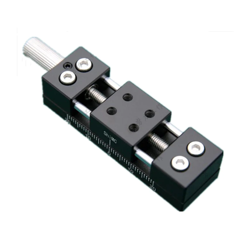 CNC manual slide table Xaxis feed screw table aluminum