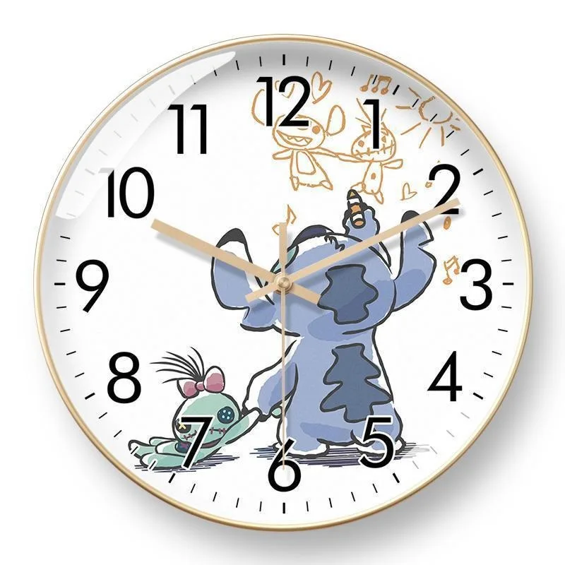 Disney Lilo & Stitch Cartoon Anime Wall Clock Cute Fashion