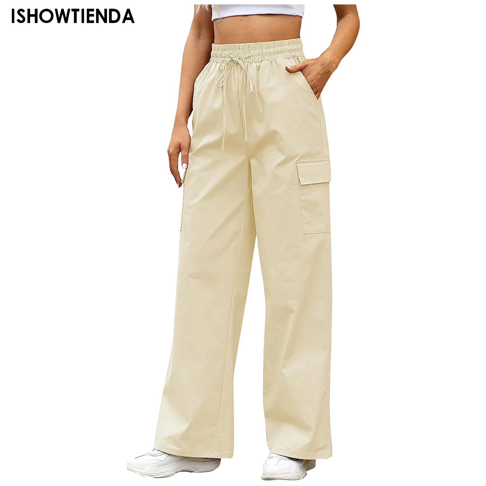 

Pocket Solid Color Overalls Jeans Women's Y2k Street Retro Loose Wide-leg Overalls Couple Casual Joker Mopping Pants Women