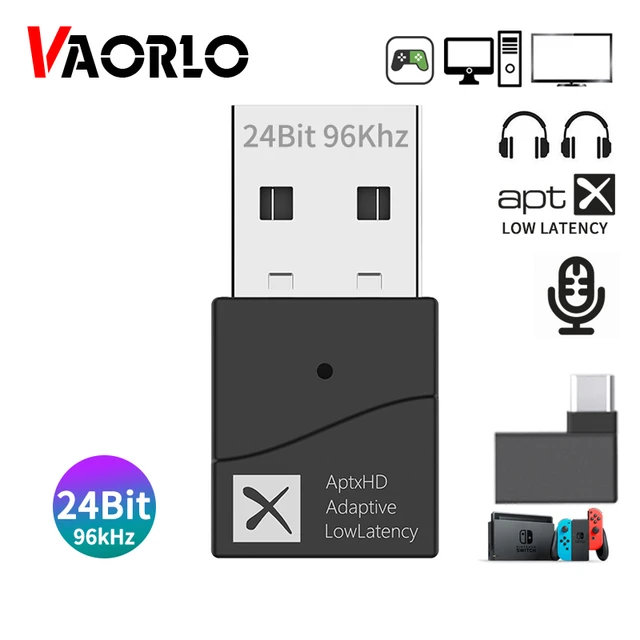 VAORLO 2 IN 1 Bluetooth 5,2 Audio Sender Empfänger 24Bit 96Khz 3,5