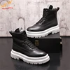 New Fashion Men boots  Hip Hop Motorcycle boots High tops Sneakers Casual Shoes ankle boots Zapatillas Hombre 1