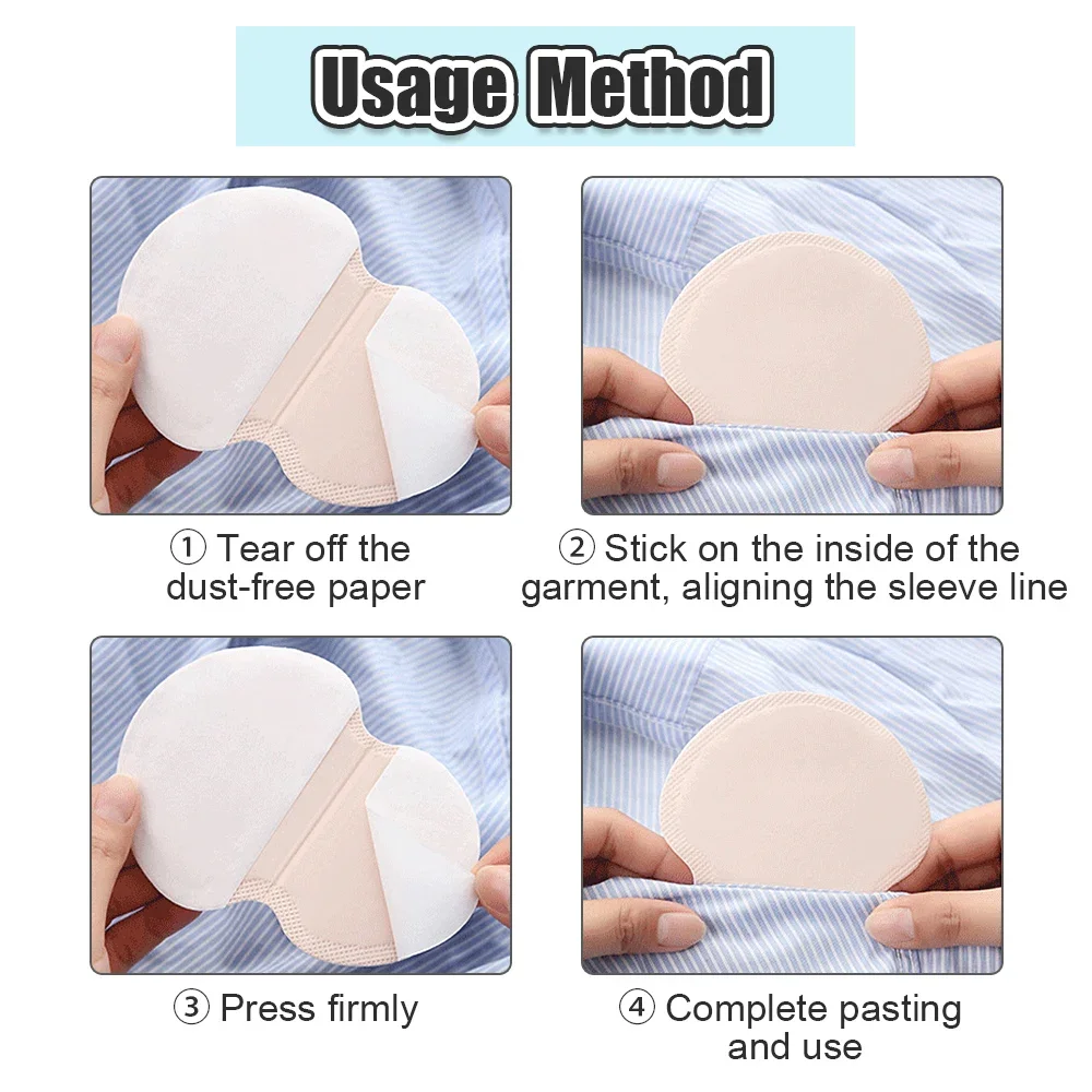 Deodorizing stick underarm sweat pads deodorant stick Disposable Underarm Pad Sweat Guard Deodorant Armpit Sweat Stickers Summer Deodorants Underarm Anti Perspiration Armpit Care