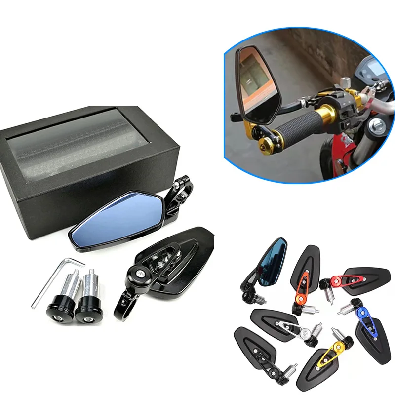 

Motorcycle Mirror 22mm Handlebar Handle Ends Rearview Mirrors For Pulsar 200 NS 200 RS 200 AS 220 F Pulsar 180 150 Dominar 400