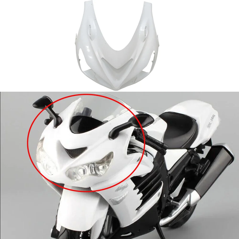 

New Motorcycle Unpainted Upper Front Cowl Nose Fairing For Kawasaki Ninja ZX-14R ZZR1400 2012 2013 2014 2015 2016 2017 2018 2019