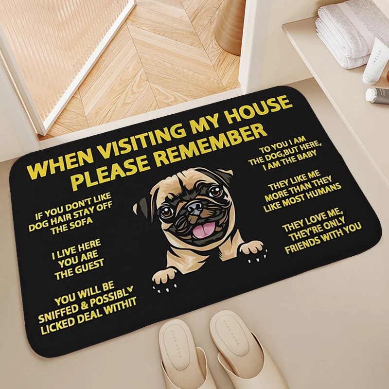 

Door Mat for Bathroom Dog Pet Washable Non-slip Kitchen Living Room Rug Carpet for Bedroom House Entrance Mat Home Decorations