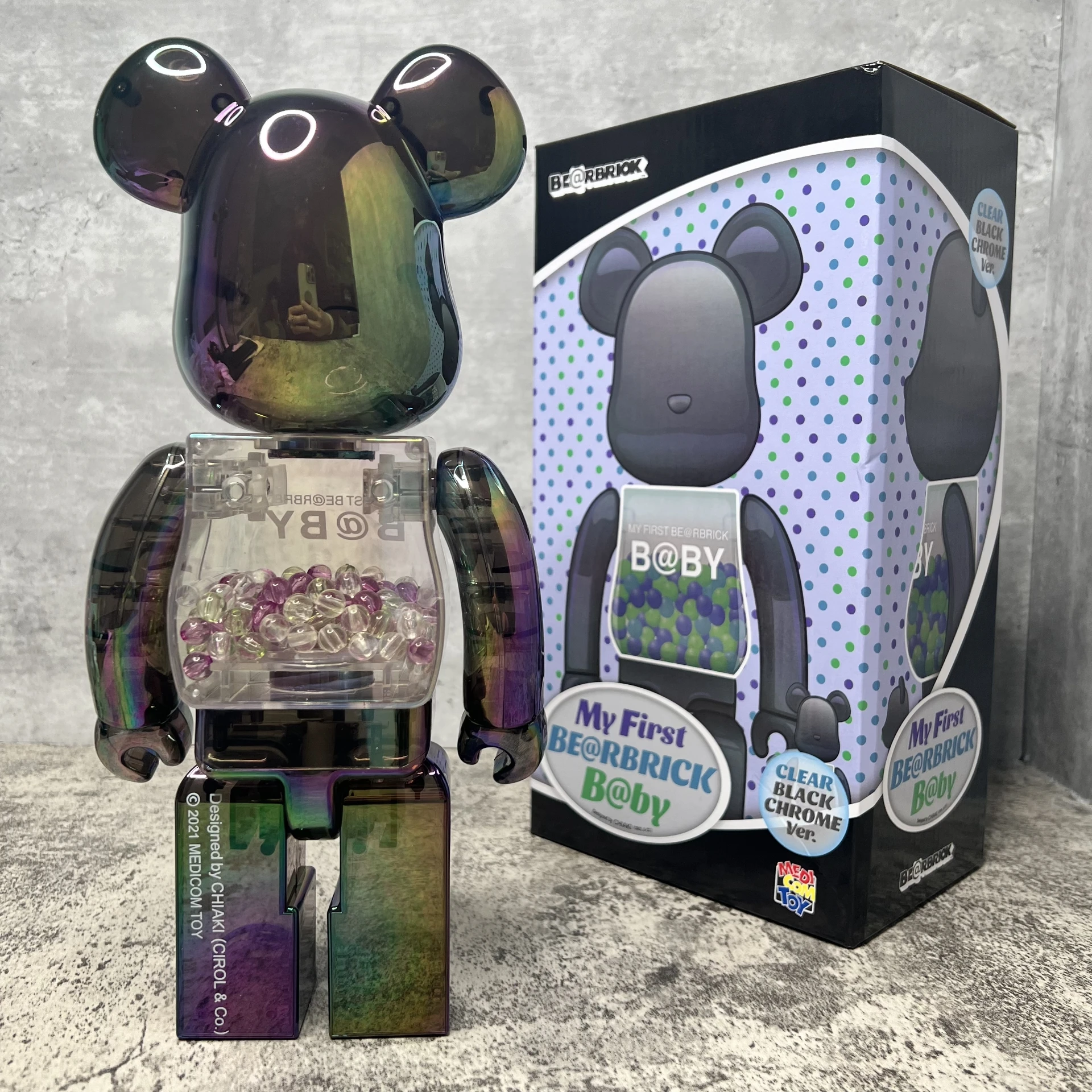 MY FIRST BE@RBRICK B@BY × BLACK CHROME ベアブリックMY FIRST B@BY