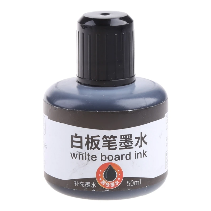 리필 잉크 화이트보드 마커 펜, 학교 사무용품, 1 병, 50ml, 블랙, 레드, 블루, 3 색