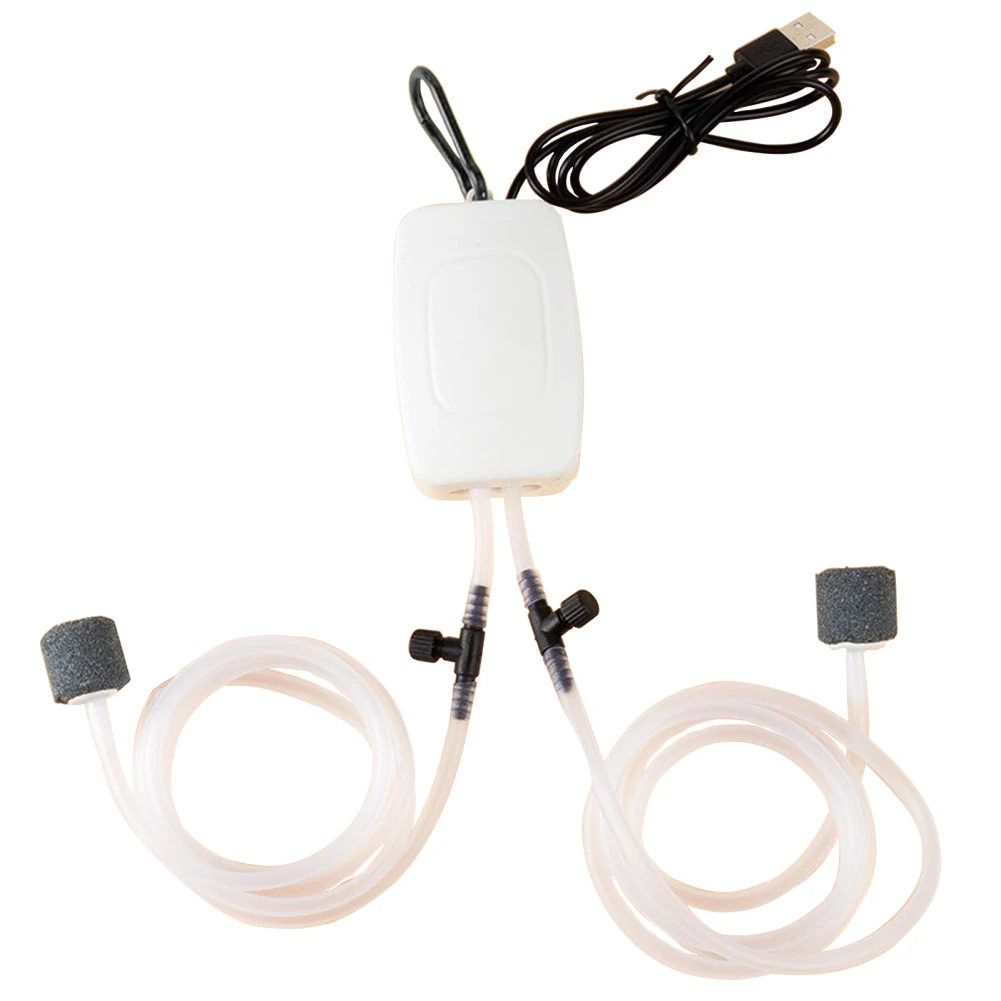 Aquarium Air Pump USB Powered Oxygen Aerator Fish Tank Accessories Air Pump Fish Adjustable Valve Quiet Bubble fish tank oxygen pump aquarium air pump aquarium air pump accessories aquarium accessories