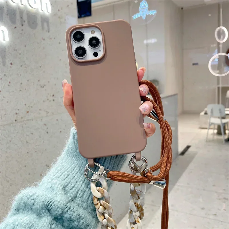 ZYIMOU Cover per iPhone 16 Pro Custodia con Cordino
