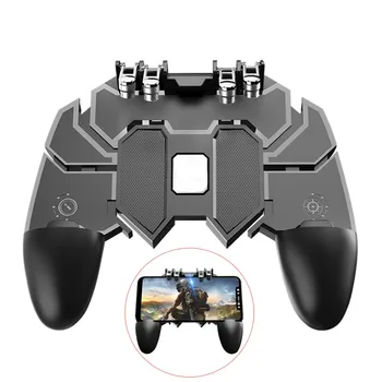 AK66 모바일 PUBG 컨트롤러, 6 손가락 조작 게임 패드, 휴대폰 슈터 트리거 버튼 조이스틱