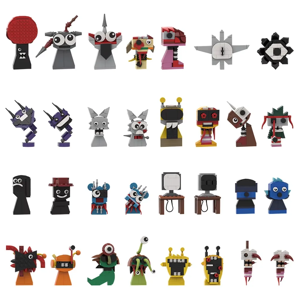 thumbnail image 1 of Juego Sprunki Incredibox Bloques de construcción Música Incredibox Sprunki Ladrillos Juego de terror Figura Juguetes Regalo Caja de música, 1 of 4