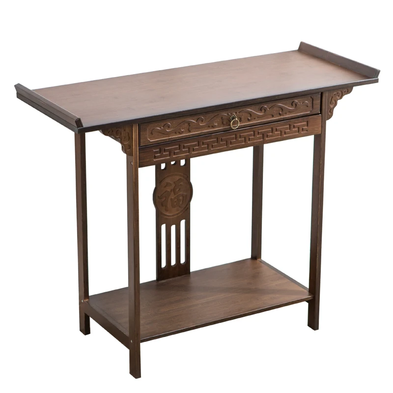 

Yy New Chinese Buddha Niche Altar Incense Burner Table Table for God of Fortune Economical Middle Hall Altar