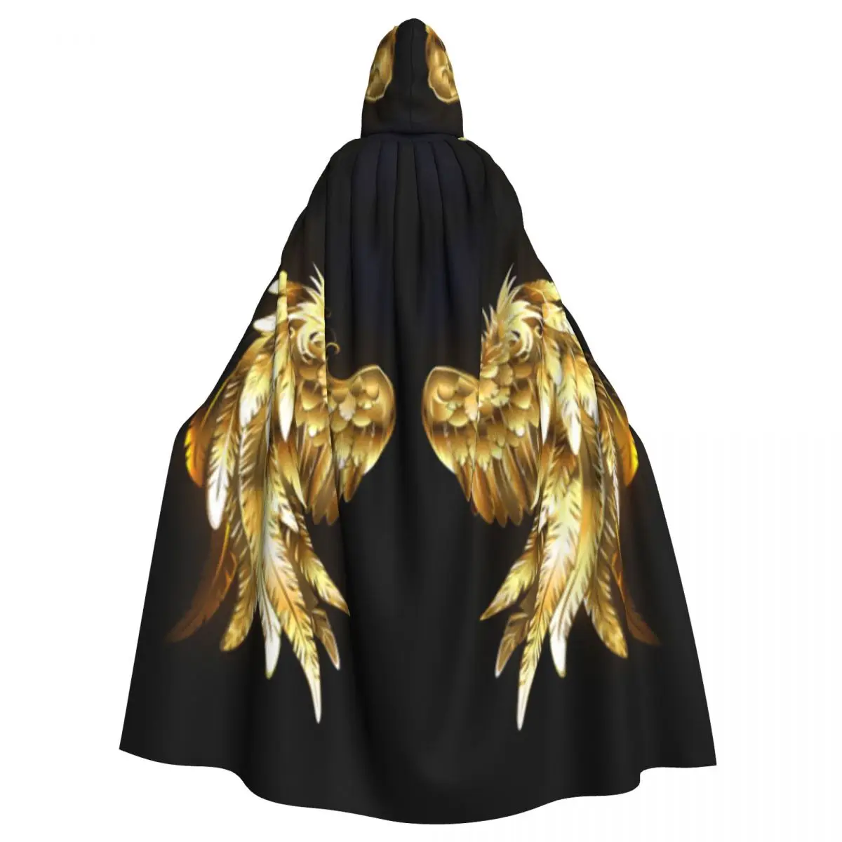

Adult Cloak Cape Hooded Bird Wings Medieval Costume Witch Wicca Vampire Elf Purim Carnival Party