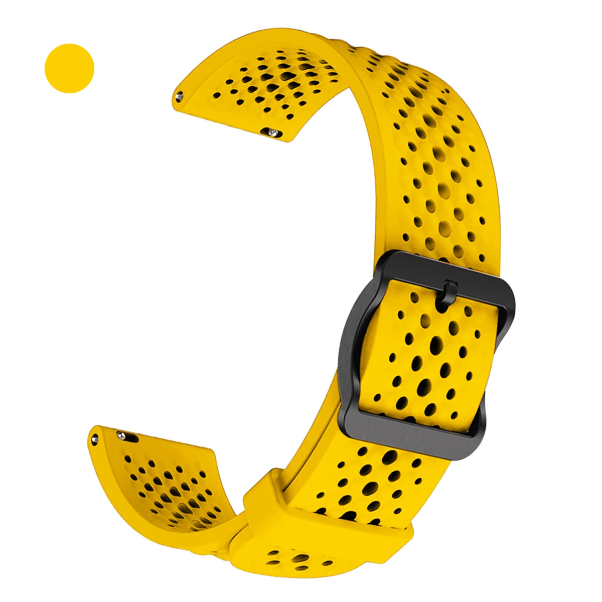 Breathable Silicone 22mm Watch Band Bracelet Wriststrap