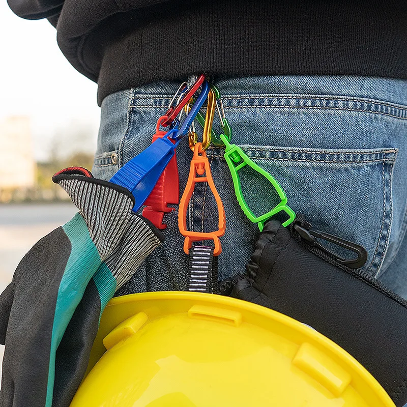 

4PCS/lot Multipurpose Plastic Metal Alloy Work Glove Clip Grabber Catcher Guard Working Gloves Hanger Clamp Labor Supplies