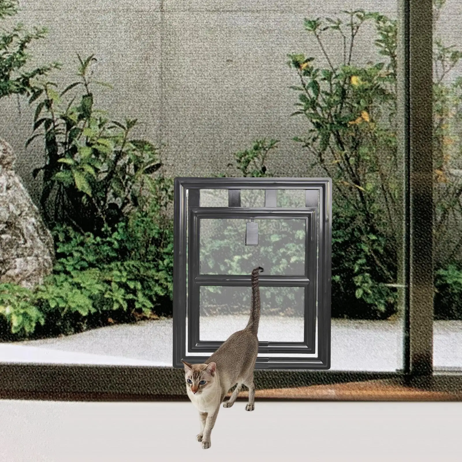 Compact Partition Mesh Pet Door Screen Easy Removal Heavy Duty Safety Door for Dogs and Cats Windows Compact Partition Mesh Pet Door Screen Easy Removal Heavy Duty Safety Door for Dogs and Cats Windows
