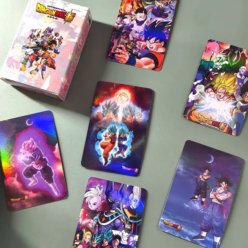 Neue Dragon Ball Son Goku Vegeta krillinKreative Cartoon-Laserkarten, personalisierte Anime-Film-Peripherie-Unterhaltungsspielkarten – Detail 4