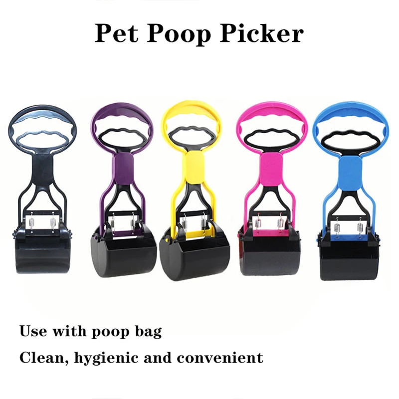 Set Pet Poop Picker Poop Bags Dog Pooper Scooper Puppy Poop Clip Pick Up Waste For Dog Puppy Pet Strumento Di Pulizia Accessori Per Cani