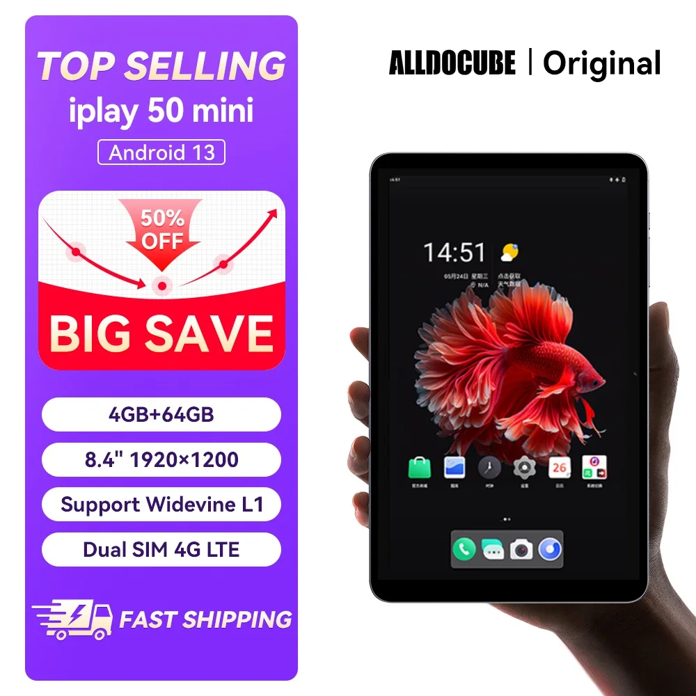 Alldocube iPlay50 Mini 8.4 Inch Android13 1080P Widevine L1