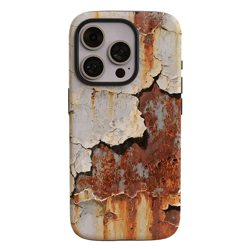 Dual-Texture Rustic Wind Phone Case and Screen Protector Combo