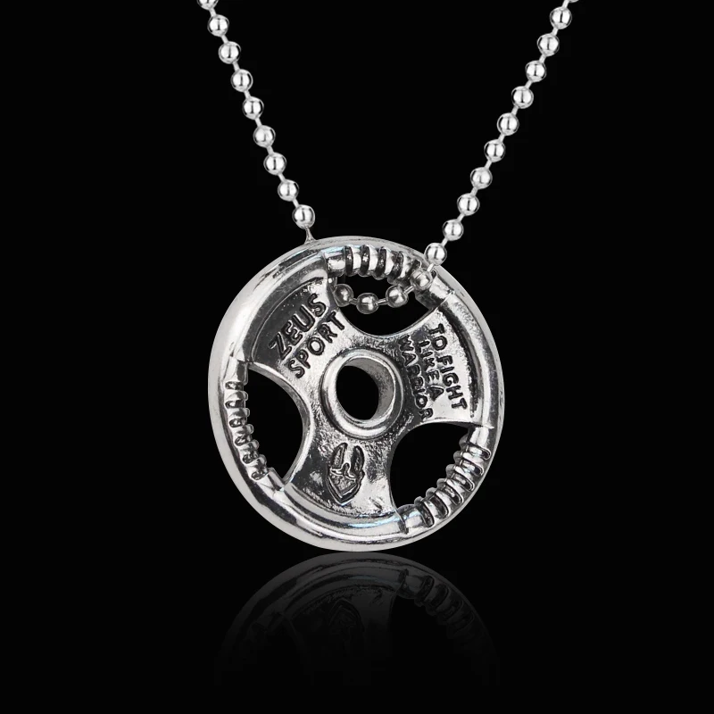 Hot Fashion Accessorie Collana Mini Dumbbell Discus Bilanciere Ciondolo Fitness Charm Ornaments Designer Gift Coach Souvenir