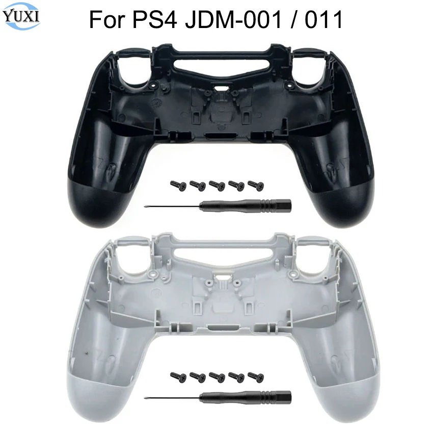 

YuXi JDM-001 011 Controller Replacement Shell Housing Back Cover For PS4 Game Gamepad With Screws