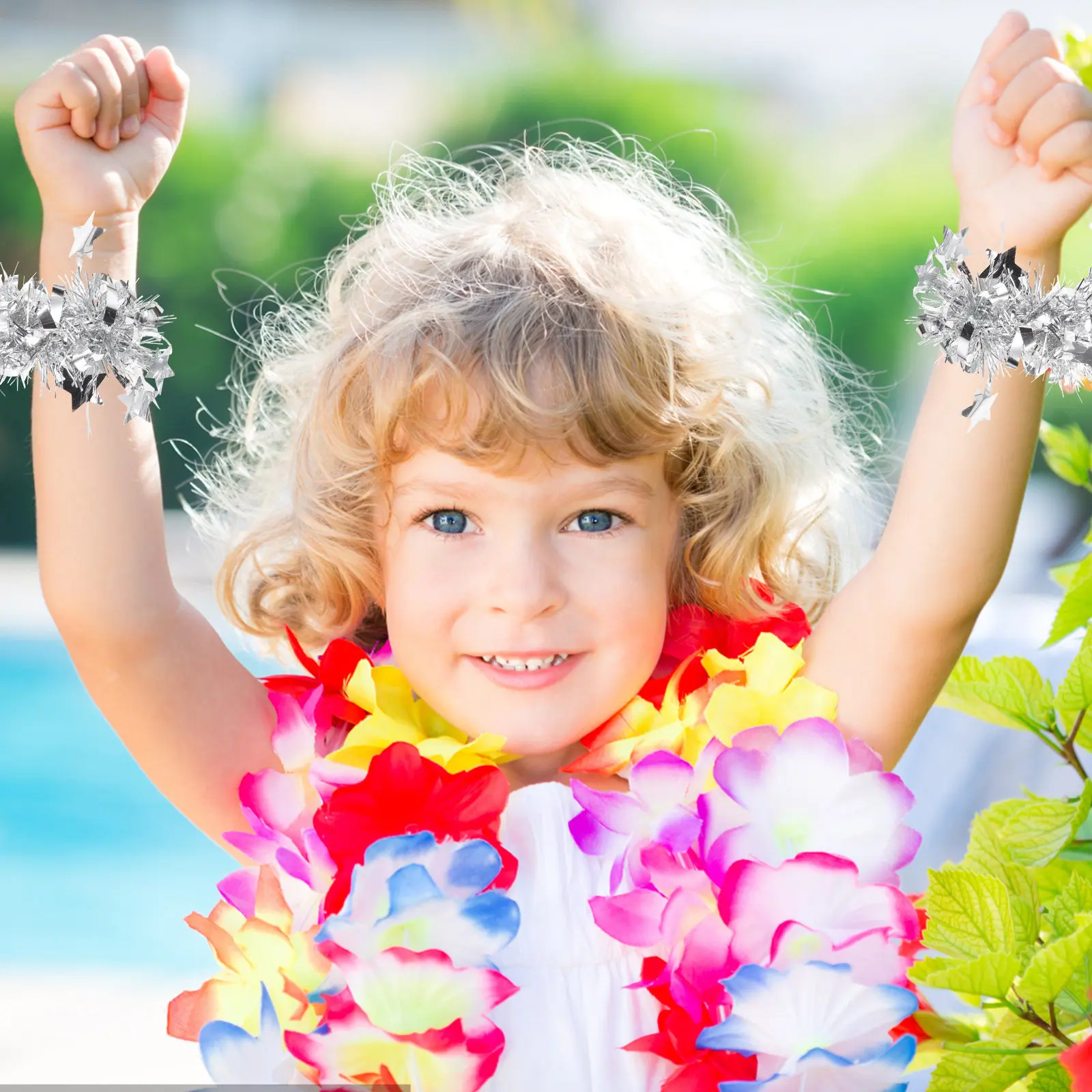 10Pcs 치어 폼스 파티용 경량 간편 그립 댄스 손목 액세서리 운동선수 공연용..