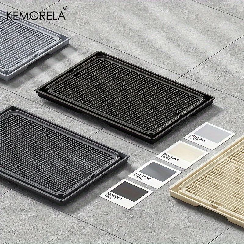KEMORELA EXtra Large Stainless Steel Cat Litter Box With Lid - Enclosed LitterPan High-Sided Resistant Leak-Proof Cat Litter Mat_voghion.com