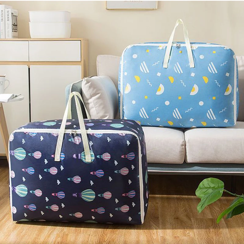 Thickened Oxford Cloth Clothing Quilt Storage Bag Large Capacity Moving Luggage Packaging Bag Home Sundries Organization Bag 3