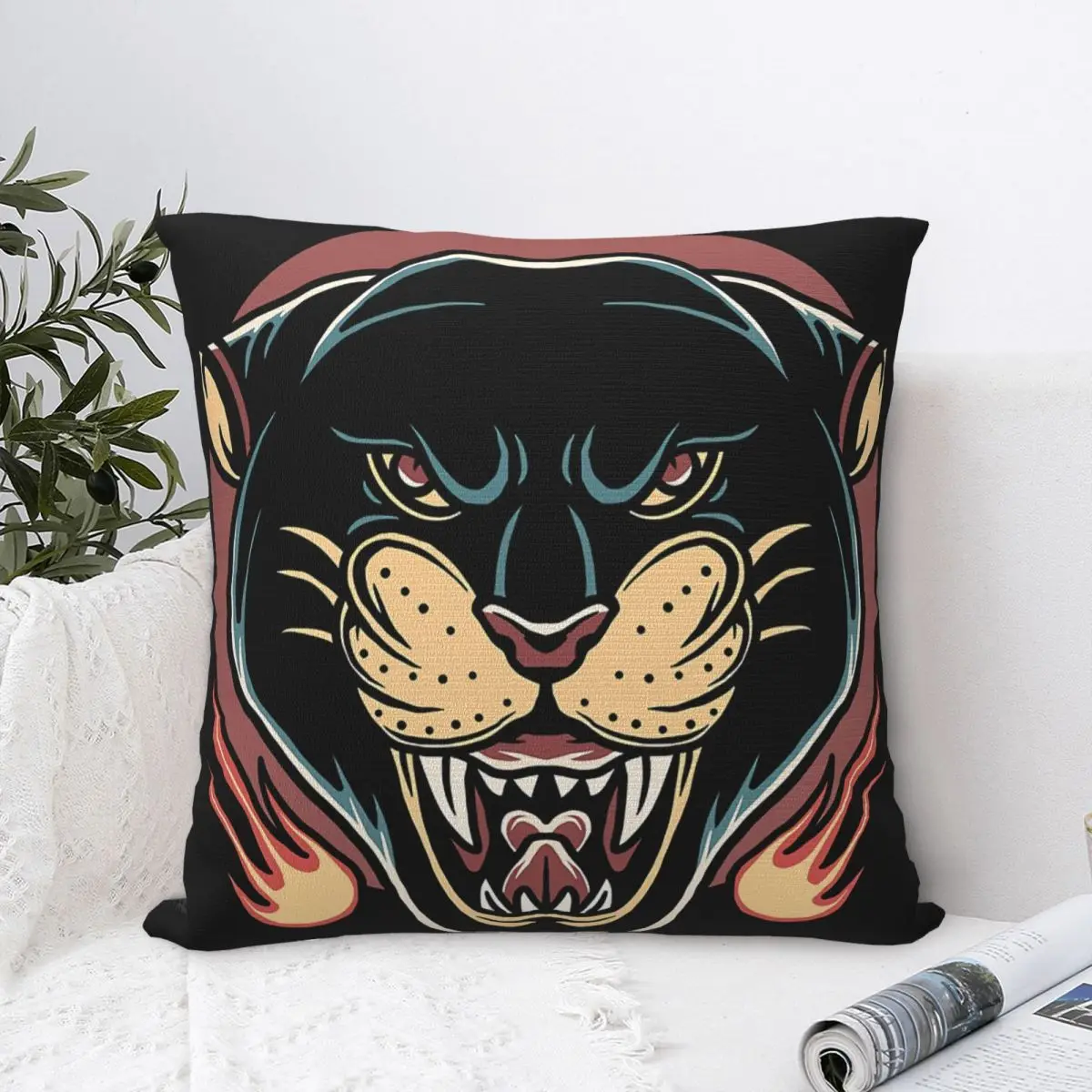 Decorative Pillow Case Panther Decorative Cushion Panther Panther