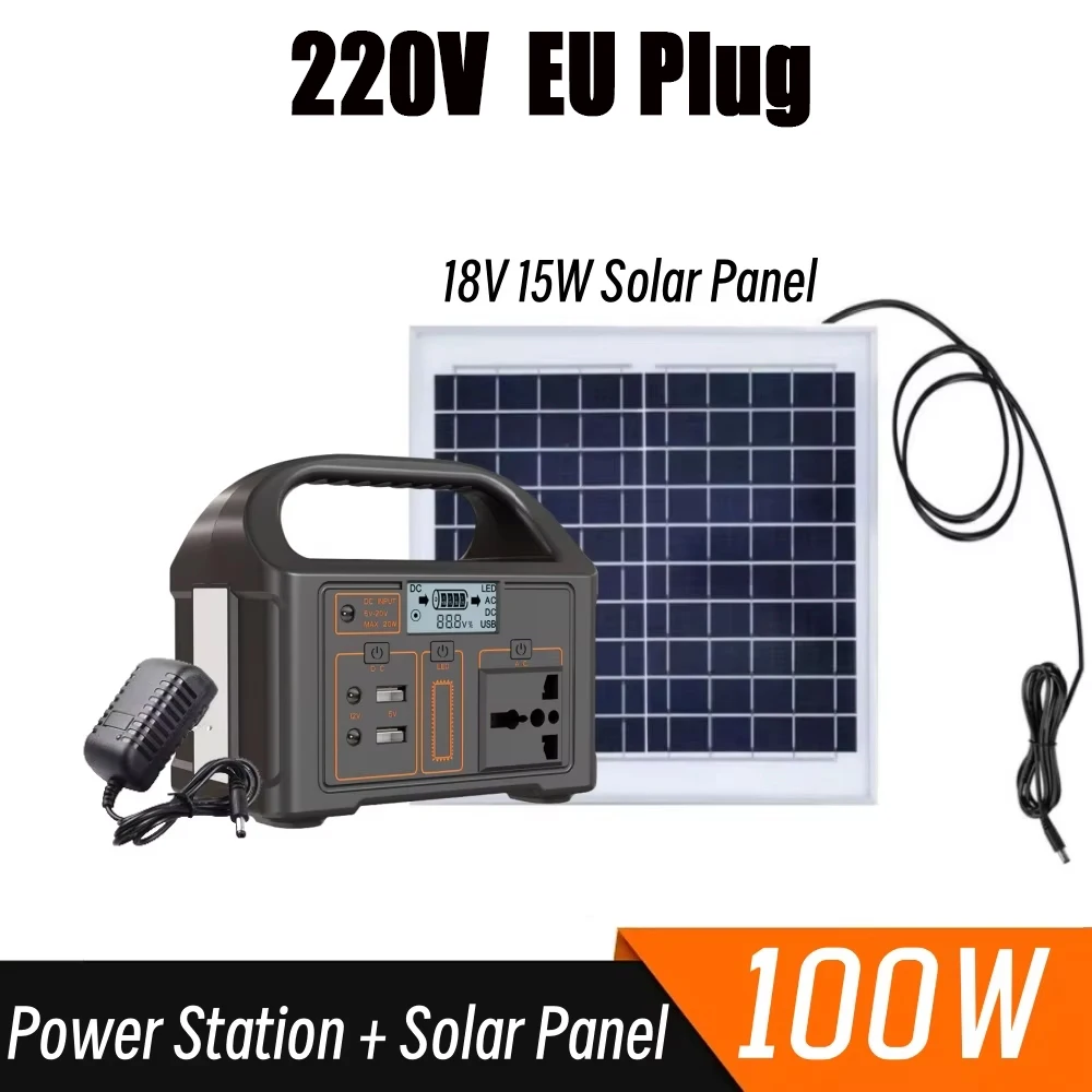 100W Panel-EU Plug