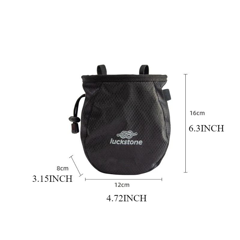 1p Outdoor Rock Climbing Magnesium Powder Waist Bag Single Parallel Bars Fitness Travel Cycling Weightlifting Storage Camping CN 2