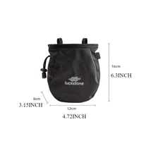 1p Outdoor Rock Climbing Magnesium Powder Waist Bag Single Parallel Bars Fitness Travel Cycling Weightlifting Storage Camping CN 2