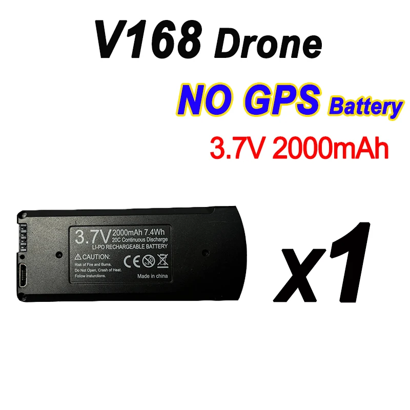 Original V168 GPS Drone Battery 3000mAh RC Quadcopter