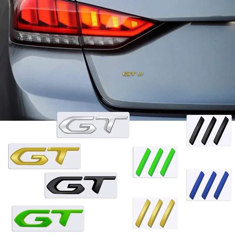 3D Metal Car Sticker Body Side Badge Griglia Anteriore Emblema Per Peugeot Gt 208 508 306 307 308 5008 2008 3008 4008 Accessori