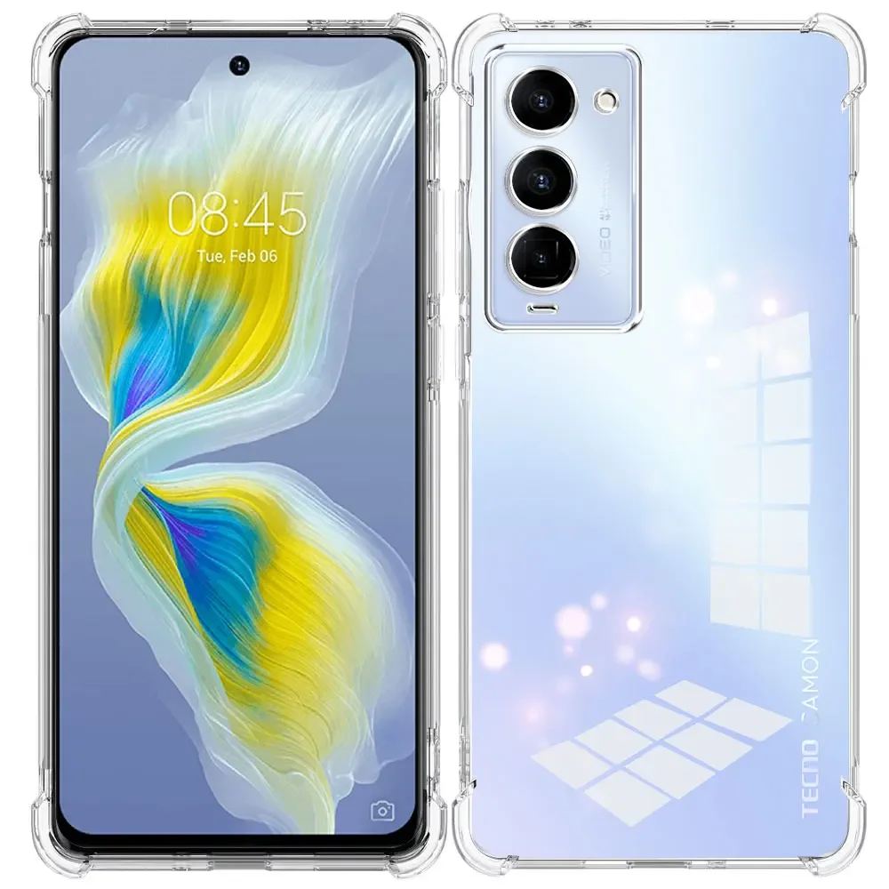 Shockproof Transparent Soft Silicone Phone Case | Enhanced Protection & Style