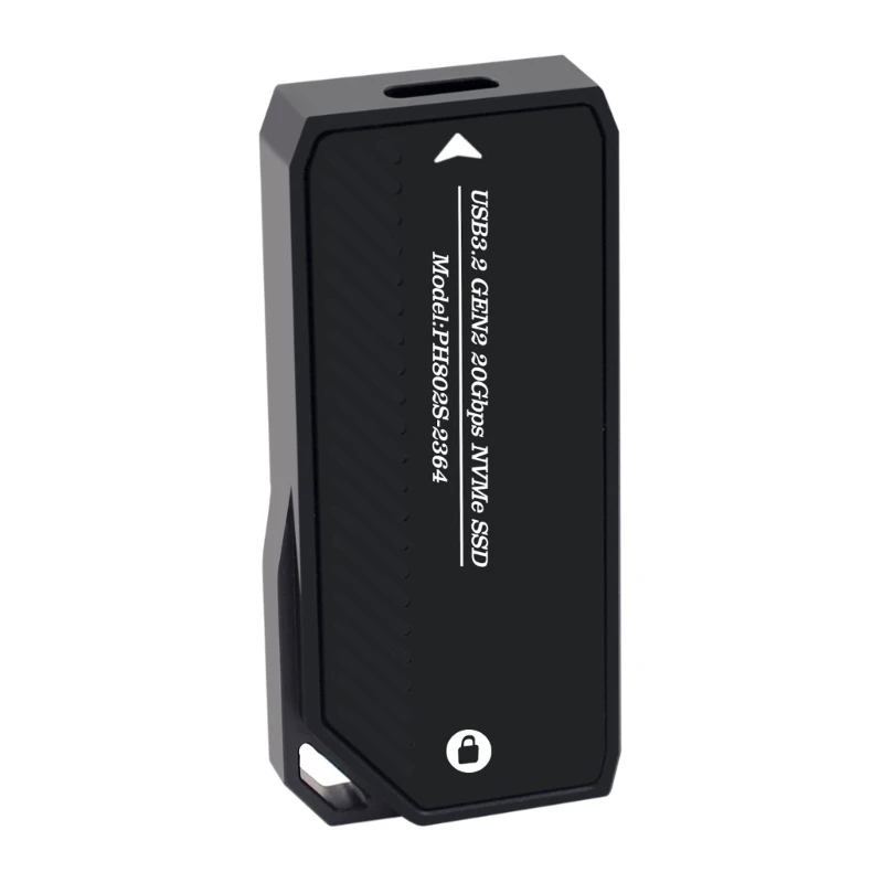 M.2 NVMe to USB3.2 Gen2x2 50Gbps Adapter Box Support ASM2364 NVME SSD Reader