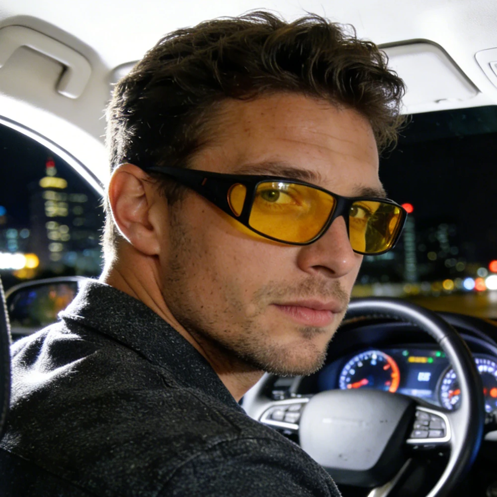 CRIXALIS Polarized Night Vision Anti-Glare Glasses with UV400 Protection