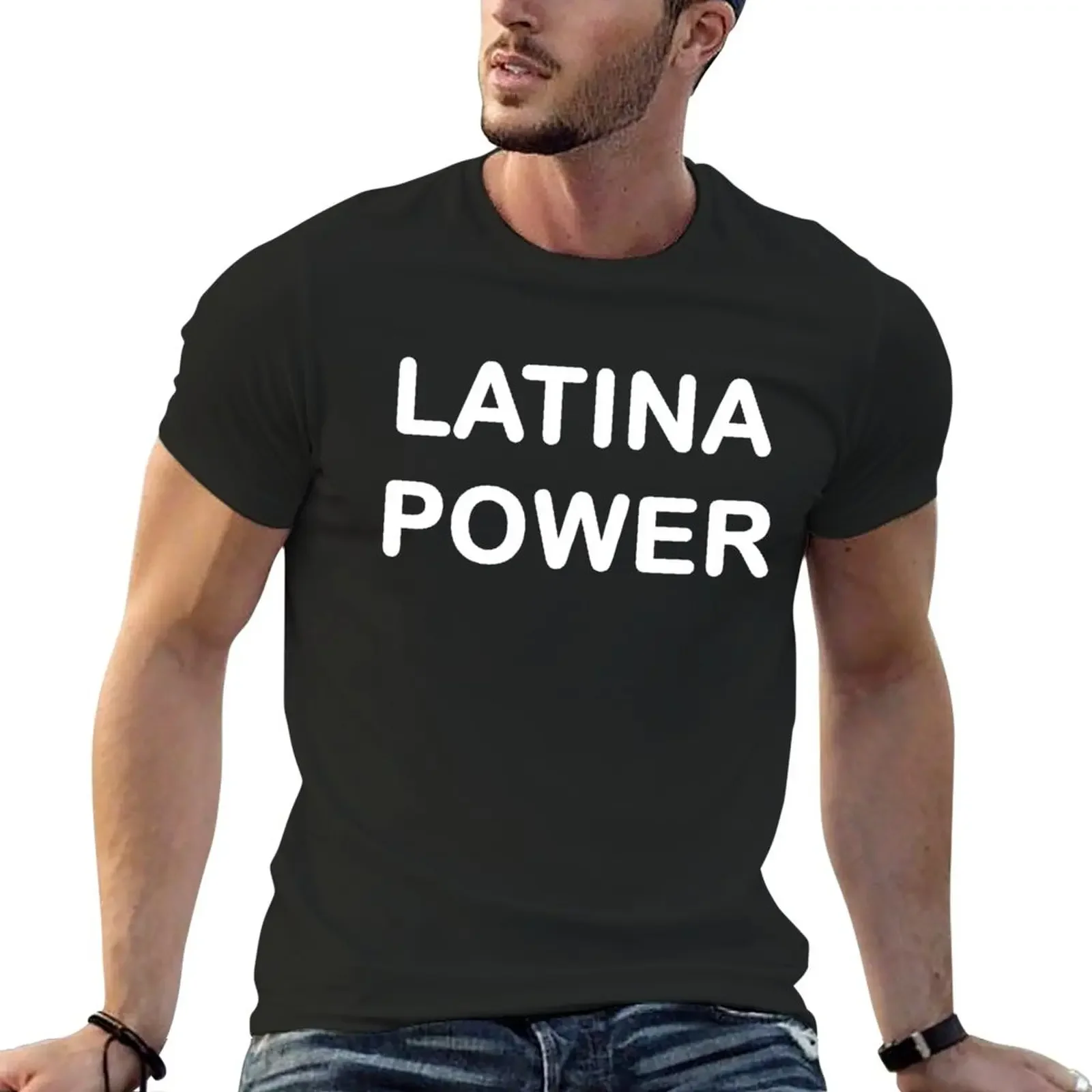 

Latina power T-Shirt funnys cute tops vintage clothes plain black t shirts men