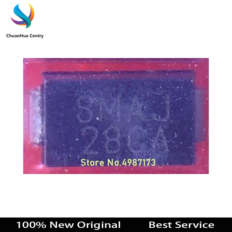 

200 шт./партия SMAJ28CA SMB 100% новая Оригинальная фотография